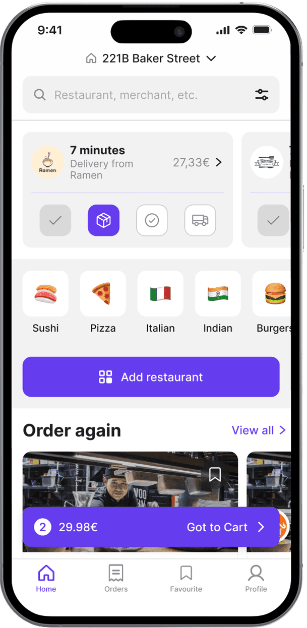 Local App - Home Screen